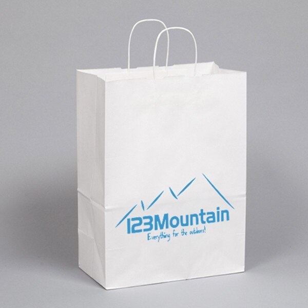 White Kraft Paper Custom PRINTED Sh